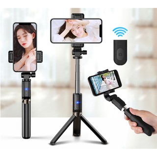 360° Rotate 3 in 1 Bluetooth Selfie Stick Monopod Tripod Remote Control Detachable Shutter Extendable Handheld Holder