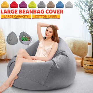 100x120cm Luxury Large Bean Bag Chair Sofa Cover Indoor/Outdoor Game Seat Bean Bag Adults