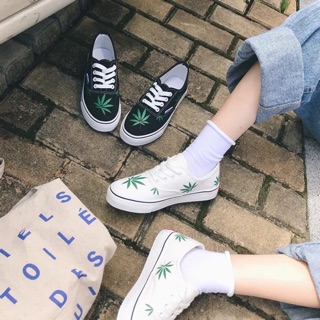 Korean Popular inspired weed vans sneakers shoes