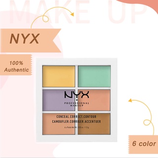 💥Malay Spot💥NYX Six-color concealer Makeup Color Correcting Concealer Palette Moisturizing and not stuck