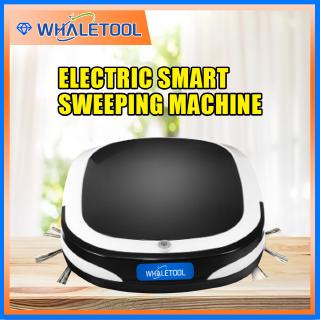 Black Rechargeable Smart Robot Vacuum Cleaner Dry Wet Sweeping Auto Dust