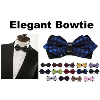 [Defective Unit] Men Elegant Double Layer 2 Two Colour Bowtie Bow Tie 1789.1 (1)