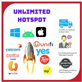 ( Android) Bypass Hotspot Unlimited - Phone to PC (Digi, Unifi, Umobile, Celcom, Maxis, Unifi)