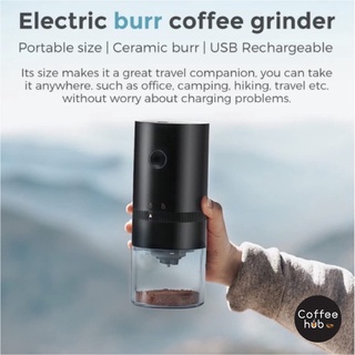 (Ready Stock)Coffee Portable Electric Coffee Grinder Automatic Type C USB Rechargeable Ceramic Burr Grind