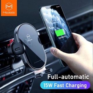 MCDODO 15W Fast Qi Car Phone Holder Wireless Charger Automatic Gravity Air Vent Clip Stand For iPhone 11 /Huawei /Xiaomi Phone in Car