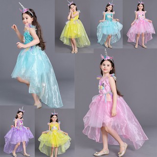 Princess Dress Baju Baby Girl Dress Unicorn My Little Pony Dress