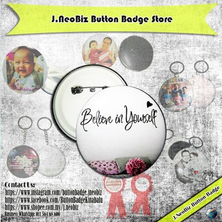 Button Badge 58MM Custom-Made Pin Keychain Mirror Magnet Photo Stand