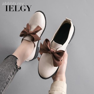 IELGY Wild women's shoes trend British style fashion comfortable casual black flat