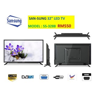 San-sung 32” LED TV SS-3288 T2 - Support MYTV DVB-T2 (1)