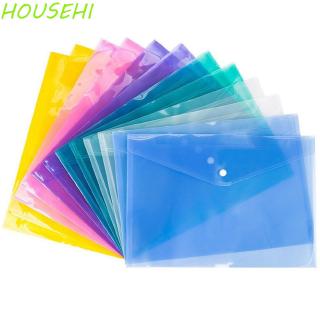A4 Clear Paper File Folder Stationery School Office Case PP 6colors (1)