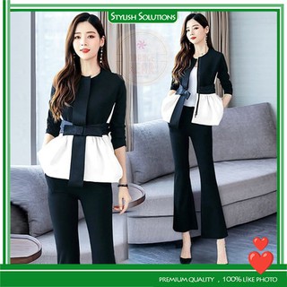 💠S-3XL💠 Set Blazer Office/Formal Wear Ladies Women Clothing Suit Two Piece Work Top Jacket Pant Coat Outfit Business Job