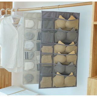 🔥30 Pockets oxford🔥Clear Hanging Bag Socks Bra Underwear Rack Hanger Storage Organize