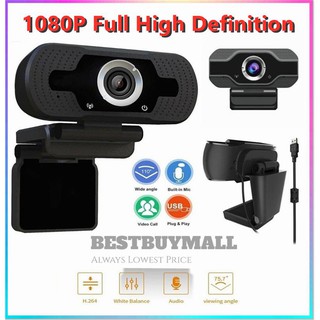 <FAST DELIVERY> 1080P WebCam HD PC Microphone PC Laptop Skype Online Class Zoom Meeting PC Video Call Kamera Komputer
