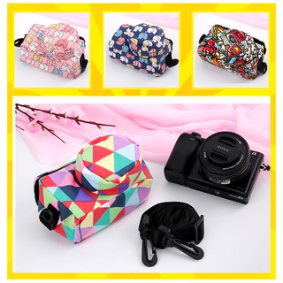 New Camera canvas Case Pouch Bag For Sony ILCE a6300 a5100 a5000 A6000 (1)