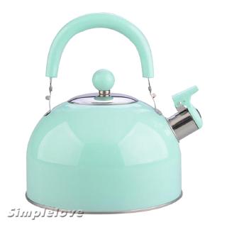 🌸【simplelove】🌸Whistling Kettle Tea Coffee Teapot Kitchen Camping Stainless Steel 2.5L