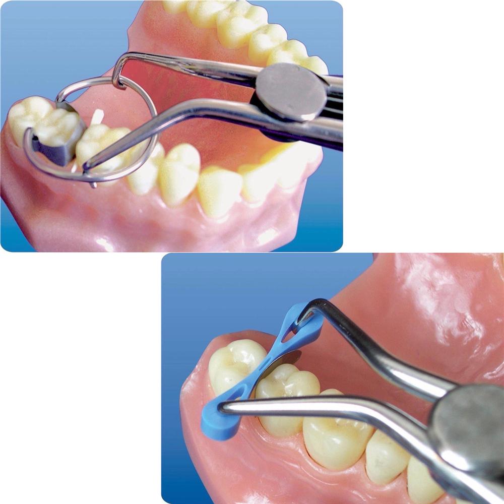 lsf-100Pcs Dental Matrix Bands Sectional Contoured Matrices Wedges