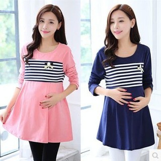 long sleeve women pregnant pregnancy breastfeeding nursing cotton tops blouse