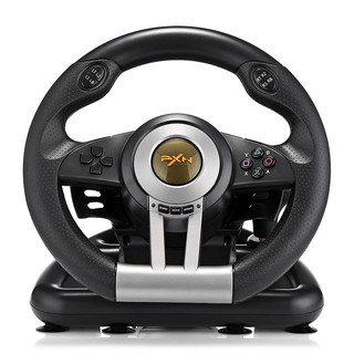 [Ready now ] Orginal and new 3C PXN V3 Pro/PXN V3II Racing Game Steering Wheel with Brake Pedal Racing Game Steering Wheel 180° Degree USB Vibration Dual Motor Foldable Pedal For PC/PS3/4/Xbox -One/Switch Orang And Black