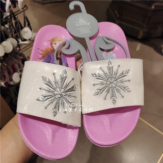 Ready Stock _ Domestic Daigou Frozen Princess Children's Slippers Little Girls Summer