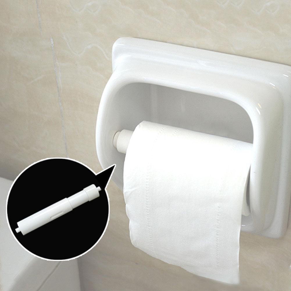 Home Hotel Bathroom Toilet Tissue Paper Roller Holder Spindle Stick Stretchable