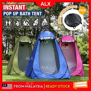 ALX Pop Up Tent Camping Tent Portable Outdoor Shower Camp Toilet Changing Room Rain Shelter wt Window Tent wt Carry Bag