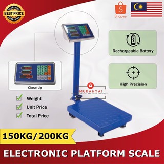 Digital Electronic Scale Skala Elektronik Digital 150KG/200KG High Precision Price Platform Rechargeable High Quality [M