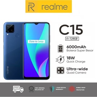 Realme C15 Original Realme Malaysia [ready stock] 6000MAH BATTERY
