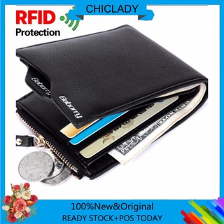 🌸Chiclady🌸Men RFID Blocking Short Leather Wallet Card Holder Purse