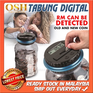 Cute Tabung Budak TABUNG DIGITAL Coin Bank malaysia cycling syiling Clear Digital Piggy Bank Coin Savings LCD Counting