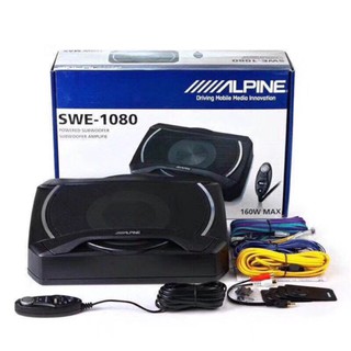 Alpine Active Subwoofer Underseat Woofer SWE-1080 Car Audio Hifi Sound System