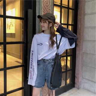 🌈Korean House🌸Long sleeve Women Clothes Bottoming-shirt Tops Early Autumn Tshirt Style New Korean Clothing Blouse baju perempuan murah 宽松t恤短袖上衣女韓版百搭 衣服 (1)