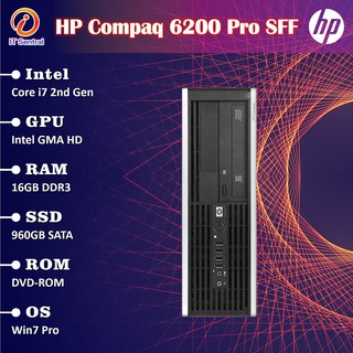Fully refurbished Core i7 960GB 16GB RAM SSD HP Compaq 6200 desktop PC i3 i5 8GB 4GB 480GB 256GB 128GB CPU computer