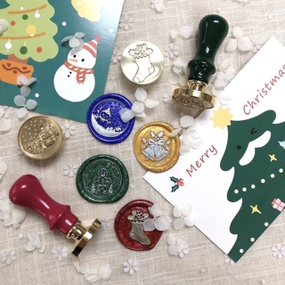 Christmas Series Wax Seal Stamp 圣诞主题 姜饼人 雪人 火漆印章铜头