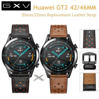 Genuine Leather Strap for Huawei Watch GT2 42mm/46mm Replacement Leather Watch Band fit for Huawei GT2 Pro / Honor Watch Magic 2