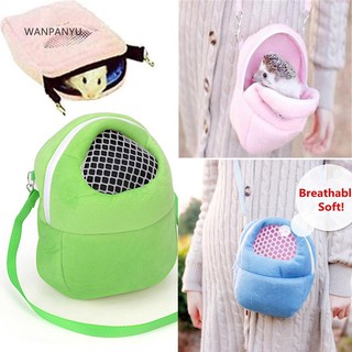 □WP Hamster Small Pet Carrier Portable Travel Packet Bag Breathable Mesh Pouch