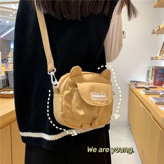 Japanese small bag female 2022 new wild cute messenger kitty bag ins Korean student canvas shoulder bag