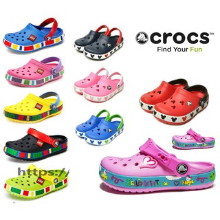 Crocs Kid Sandal Non-slip Beach Shoes Cut Clog Sandal Pink for Girls