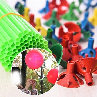 10pcs Plastic Multicolor Balloon Holder Sticks Cup Wedding Party Decoration