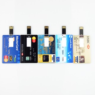(Factory) Over 10pcs Custom logo Bank Card USB Memory stick HSBC Master Credit card USB pen drive usb flash drive