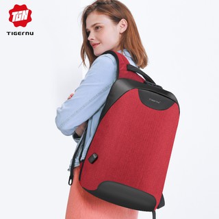[TUYI Men Bags]Tigernu New Laptop Backpack with anti-theft Lock USB Charging Women Notebook Bag