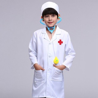 Hospital Doctor Kids Fancy Dress Uniform Occupations Girls Boys Costume