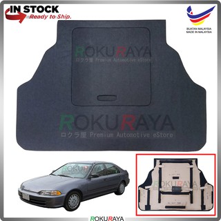 Honda Civic EG SR4 Custom Fit 15mm Rear Bonnet Spare Tyre Tire Tayar Cover Back Hard Board Papan (Carpet Wrapped)
