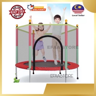 55 Inch Trampoline Kids & Adult Bouncer Jumper 200kg Fitness Indoor & Outdoor Malaysia Ready Stock