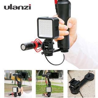 Ulanzi on-Camera LED Video Light w Boya BY-MM1 Microphone Setup for Zhiyun Smooth 4/DJI OSMO 2/Feiyu Vimble 2