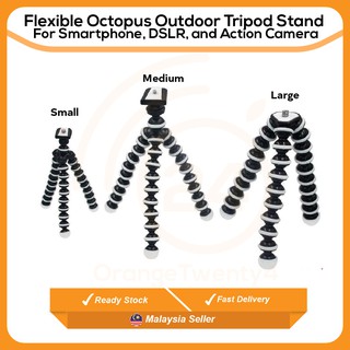[HOT SELL] 🔥 Flexible Octopus Outdoor Tripod Stand For Smartphone, DSLR, and Action Camera 🔥