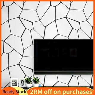 Guzee mple Modern demo black and white non-woven fabric living room bedroom restaurant film and television Wall paper Northern Europe style TV background wallpaper Wallpaper Restaurant Hotel Wallpaper Wall Paper Wallsticker Stickers Papers