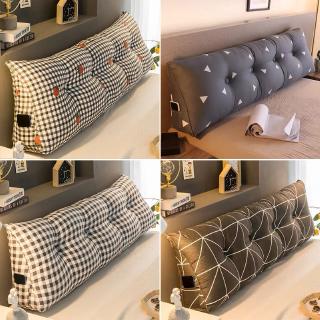 Removable and washable long pillow Nordic triangular bed cushion headboard large backrest sofa waist double tatami soft