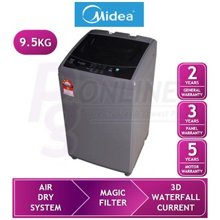 Midea 9.5KG Fully Auto Washing Machine MFW-EC950 / MFW-EC850 8.5KG / MFW-EC750 7.5KG (MFW-E75S / MFW-801S )