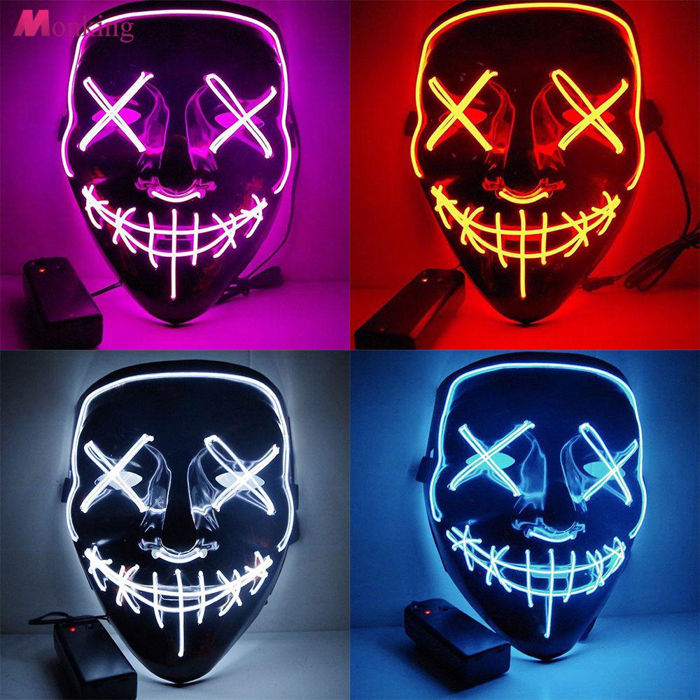Halloween Mask LED Light Up Party Masks The Purge Election Year Great MNKG