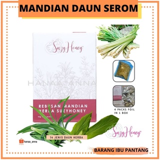 MANDIAN DAUN SERUM IBU PANTANG SUZYHONEY (4 uncang) | Mandian Daun Serom